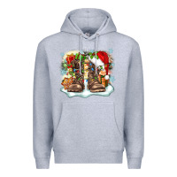 Heather Grey army christmas Premium Hoodie - Zillion Design Studio
