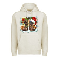 Oatmeal Heather army christmas Premium Hoodie - Zillion Design Studio
