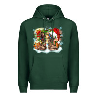 Sports Green army christmas Premium Hoodie - Zillion Design Studio