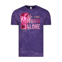 Cloud Purple Breast cancer no one fights alone boxing Vintage Tee - Artiststas