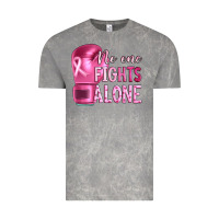 Cloud Rock Breast cancer no one fights alone boxing Vintage Tee - Artiststas