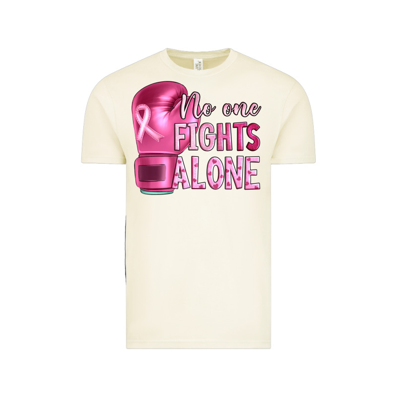 Breast Cancer No One Fights Alone Boxing Vintage Tee by Artiststas | Teevron