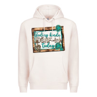 Pale Pink feeling kinda idgafish today Premium Hoodie - texasbilliewilder