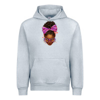 Heather Grey sorority colors purple carol afro messy bun woman Urban Hoodie - texasbilliewilder