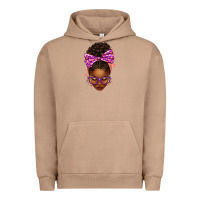 Pigment Burro sorority colors purple carol afro messy bun woman Urban Hoodie - texasbilliewilder