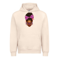 Sandshell sorority colors purple carol afro messy bun woman Urban Hoodie - texasbilliewilder