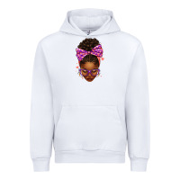 White sorority colors purple carol afro messy bun woman Urban Hoodie - texasbilliewilder