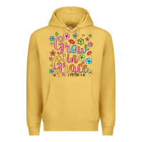 Antique Gold grow in grace Premium Hoodie - texasbilliewilder