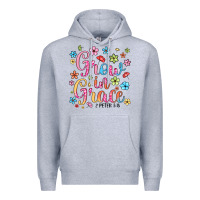 Heather Grey grow in grace Premium Hoodie - texasbilliewilder