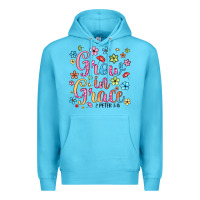 Ocean Blue grow in grace Premium Hoodie - texasbilliewilder