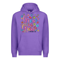 Purple grow in grace Premium Hoodie - texasbilliewilder