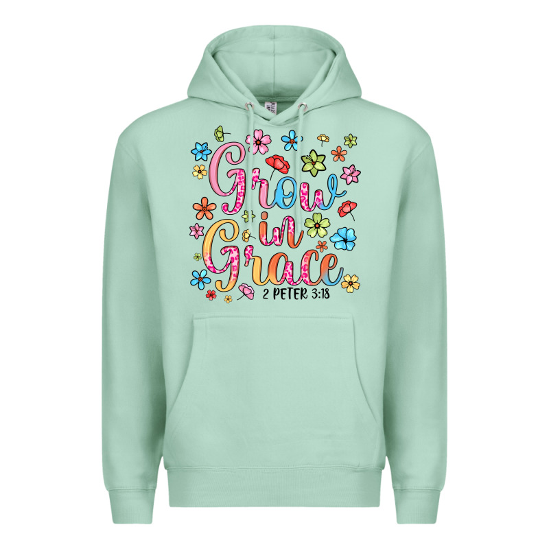 Grow In Grace Premium Hoodie by texasbilliewilder | Teevron