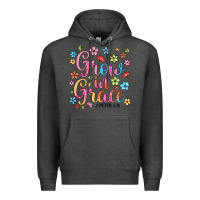 Charcoal Heather grow in grace Premium Hoodie - texasbilliewilder