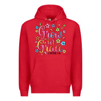 Red grow in grace Premium Hoodie - texasbilliewilder