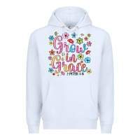 White grow in grace Premium Hoodie - texasbilliewilder