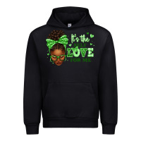 Black sorority colors green its the self love for me afr Urban Hoodie - texasbilliewilder