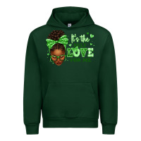 Forest Green sorority colors green its the self love for me afr Urban Hoodie - texasbilliewilder