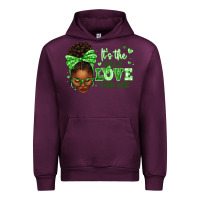 Mauve Wine sorority colors green its the self love for me afr Urban Hoodie - texasbilliewilder