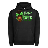 Pigment Black sorority colors green its the self love for me afr Urban Hoodie - texasbilliewilder
