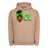 Pigment Burro sorority colors green its the self love for me afr Urban Hoodie - texasbilliewilder