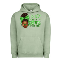 Pigment Oil Green sorority colors green its the self love for me afr Urban Hoodie - texasbilliewilder