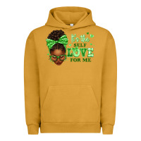 Pigment Peanut Butter sorority colors green its the self love for me afr Urban Hoodie - texasbilliewilder