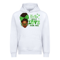White sorority colors green its the self love for me afr Urban Hoodie - texasbilliewilder