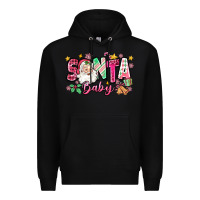 Black pink santa baby christmas Premium Hoodie - Zillion Design Studio