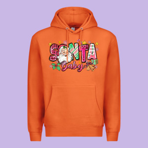 Pink Santa Baby Christmas Premium Hoodie Designed By Zillion Design Studio