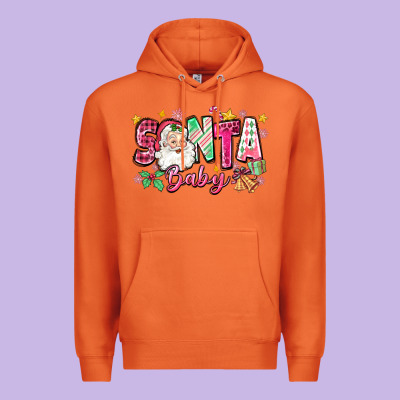 Pink Santa Baby Christmas Premium Hoodie Designed By Zillion Design Studio