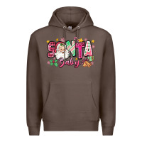 Coffee pink santa baby christmas Premium Hoodie - Zillion Design Studio