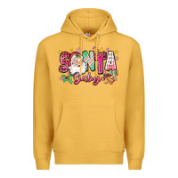 Mustard pink santa baby christmas Premium Hoodie - Zillion Design Studio