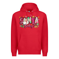 Red pink santa baby christmas Premium Hoodie - Zillion Design Studio