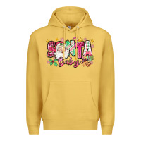 Antique Gold pink santa baby christmas Premium Hoodie - Zillion Design Studio