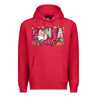 Cardinal pink santa baby christmas Premium Hoodie - Zillion Design Studio