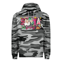 Slate Camo pink santa baby christmas Premium Hoodie - Zillion Design Studio