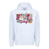 White pink santa baby christmas Premium Hoodie - Zillion Design Studio