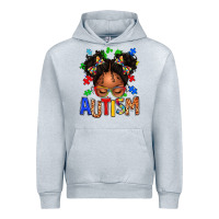 Heather Grey autism afro girl Urban Hoodie - texasbilliewilder