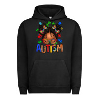 Pigment Black autism afro girl Urban Hoodie - texasbilliewilder