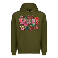 Army Green little miss 5 th grade Premium Hoodie - AdoDesignShop