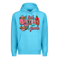 Ocean Blue little miss 5 th grade Premium Hoodie - AdoDesignShop