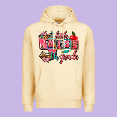 Little Miss 5 Th Grade Premium Hoodie Designed By Adodesignshop