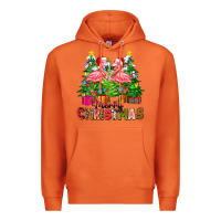 Carrot merry christmas flamingo Premium Hoodie - Zillion Design Studio