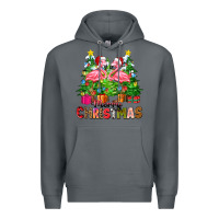 Rock merry christmas flamingo Premium Hoodie - Zillion Design Studio