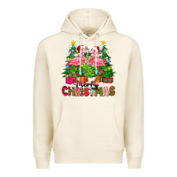 Tofu merry christmas flamingo Premium Hoodie - Zillion Design Studio