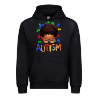 Foreset Green autism afro kid Urban Hoodie - texasbilliewilder