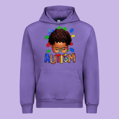 Autism Afro Kid Urban Hoodie Designed By Texasbilliewilder