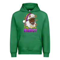 Big Nick Energy Purple And Gold Afro Santa Urban Hoodie | Teevron