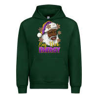 Forest Green big nick energy purple and gold afro santa Urban Hoodie - RanaPortraitStore