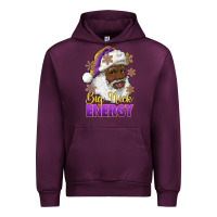 Mauve Wine big nick energy purple and gold afro santa Urban Hoodie - RanaPortraitStore
